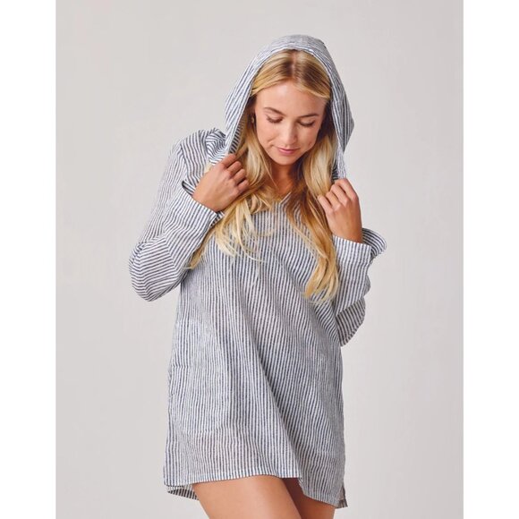 Carve Designs Gia Swim Cover Up Organic Cotton Hooded Lightweight - Picture 11 of 11